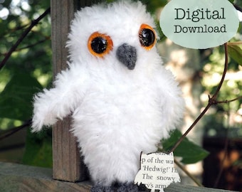 Snowy Owl Crochet Pattern | Amigurumi Hedwig Inspired (Digital Download)