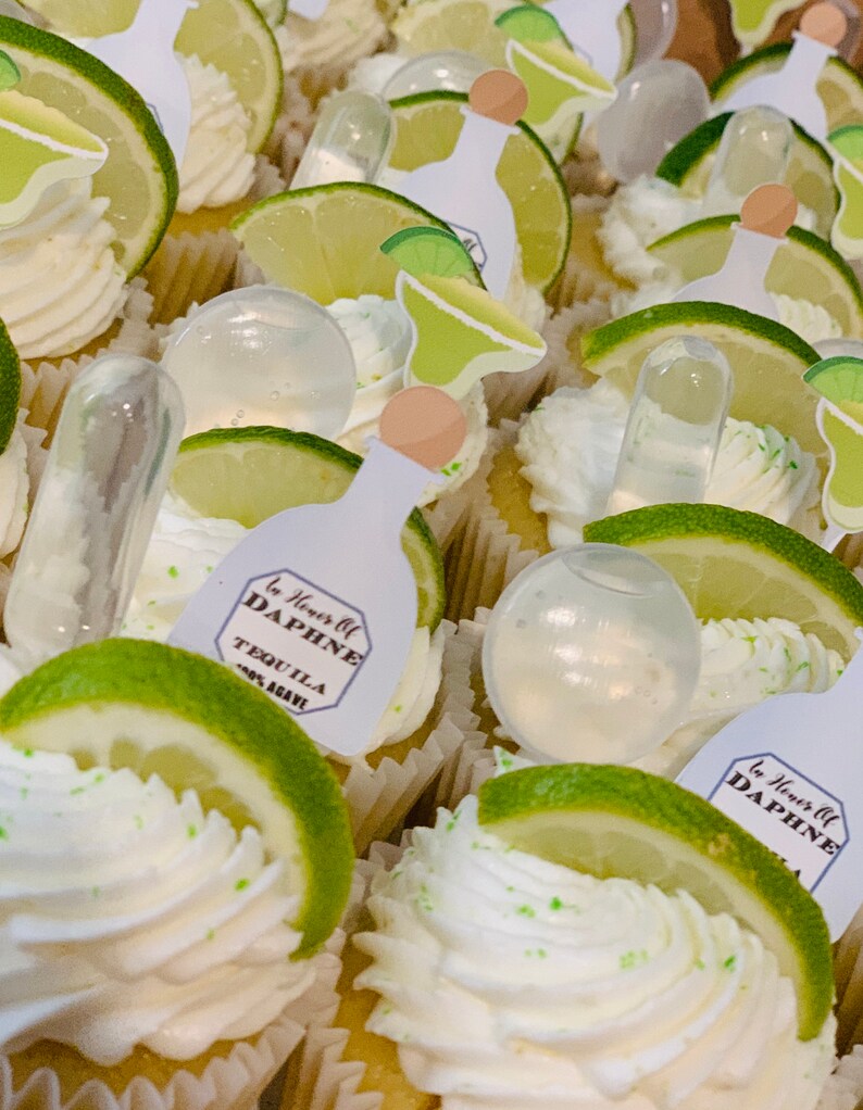 Margarita Tequila Theme Cupcake Toppers Etsy