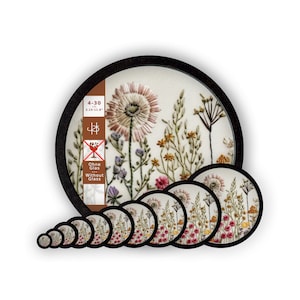 Picture frame for finished embroidery, acrylic or oil paintings without cover in brown-black, ecological (without picture) 4 6 8 10 12 14 16 20 24 30 cm