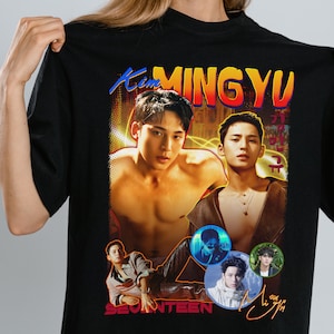 MINGYU OF SEVENTEEN Y2K Retro Bootleg Short-Sleeve Unisex T-Shirt