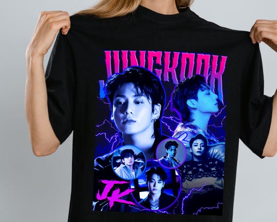 Jungkook of BTS Y2K Retro Bootleg Short-Sleeve Unisex T-Shirt
