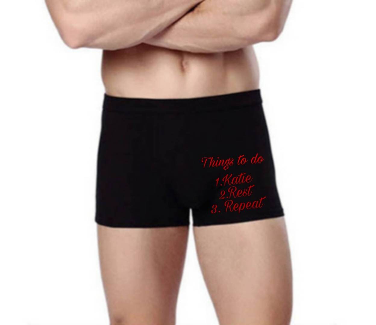 Image of Mens Valentine Gift, Mens Boxers For Valentines, Valentine Gift Him, Wedding Him