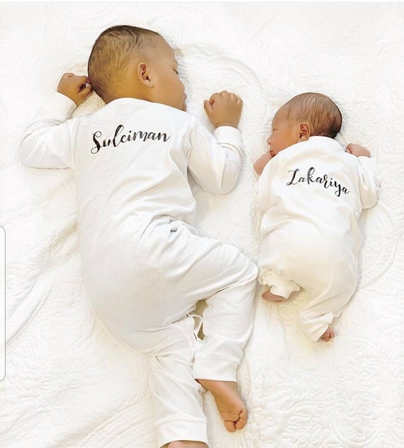 personalised baby jumpsuit