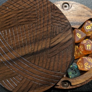 Cat Dice Box Large Single Cat Opening Preorder Walnut