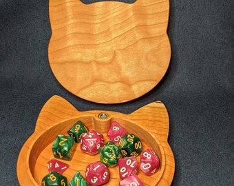 Cat Head Dice Box - Large Opening