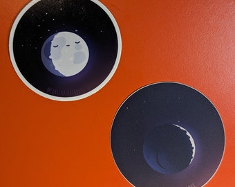 Moon Stickers - Astronomy