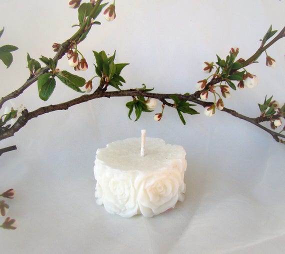 Pure White Floating Candle Wedding Candle Centerpiece Favor Etsy