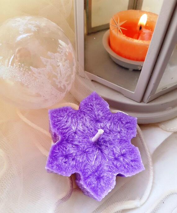 Floating Candle Star Lavender Scented Candle Wedding Christmas Etsy