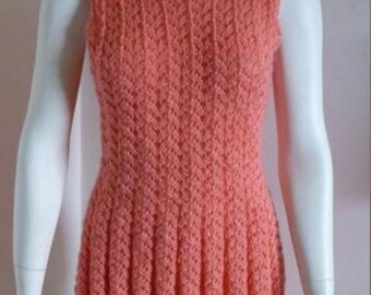 Hand knitted tunic size 42