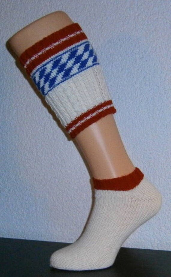 "Loferl" Two Part Lederhosen Socks Men Wear in Bavaria