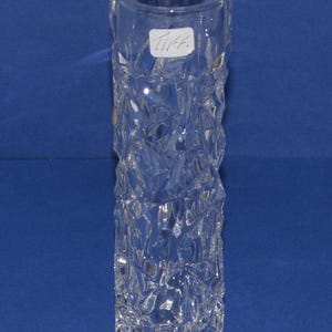 Vintage Tiffany Crystal Flower Vase - 57th Street - Cobalt