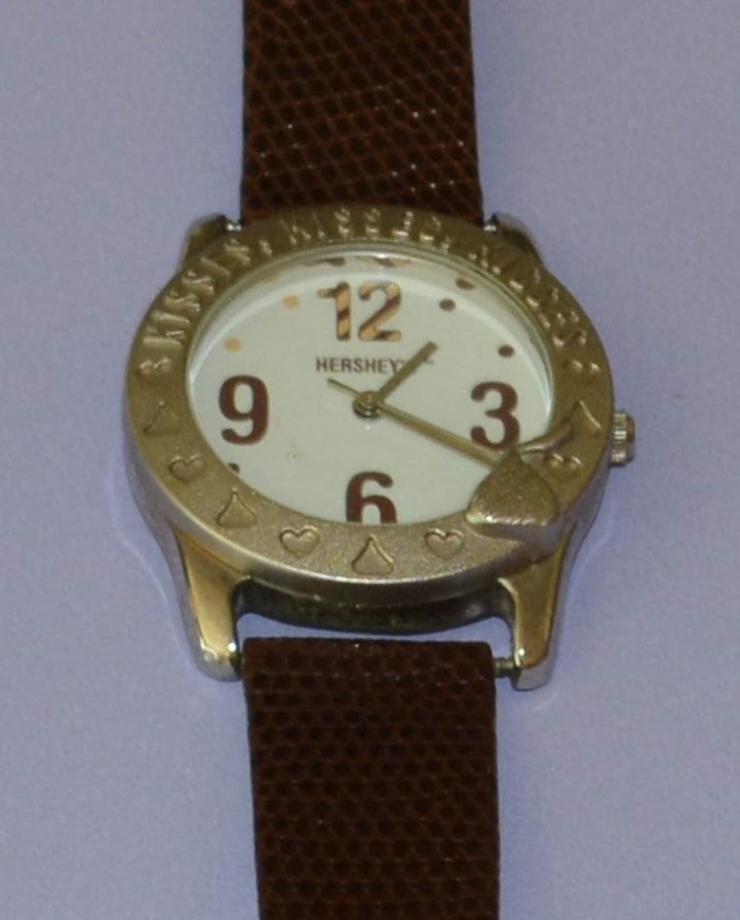 RARE Vintage Hersheys Chocolate Gold Leather‎ Watch Hershey main image 4