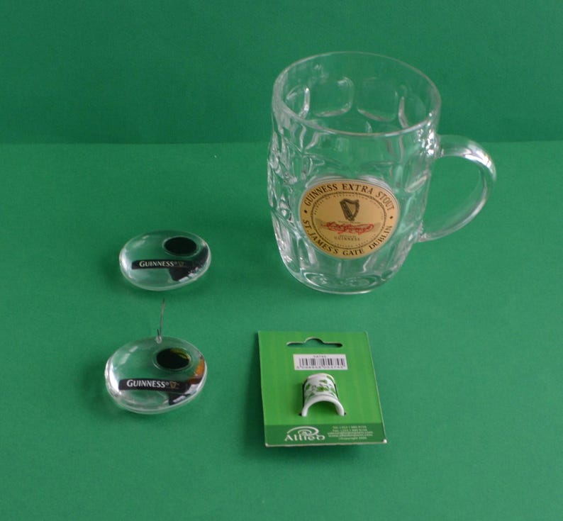 Irish Collection: Guinness Mug and Ornament, Paperweight & Thimble image 5