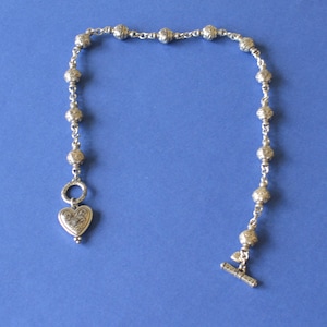 Jewelry-SKU#x180/Brighton Necklace Tayla Heart Silver Tone Toggle Necklace