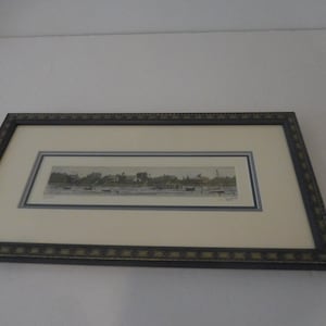 Lithograph/Print-Artwork Signed and Numbered by H. Haff Boat & Water Scene