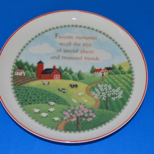 Collectible Plate-Vintage 1983 American Greetings Lasting Memories Porcelain Collector Plate