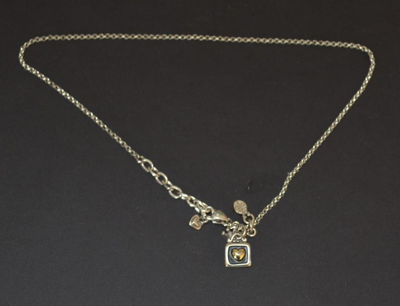 Jewelry-118/Brighton Necklace Heart 2Tone Silver image 16