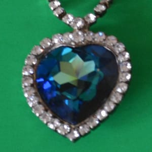 Jewelry-Sku#x122/Titanic Necklace Blue Heart of the Ocean