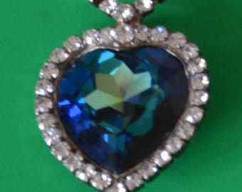 Jewelry-122/Titanic Necklace Blue Heart of the Ocean