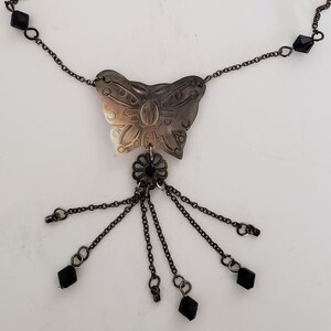 Jewelry-SKU#47/Necklace With Butterfly and Garnet Beads-Brand is Relativity