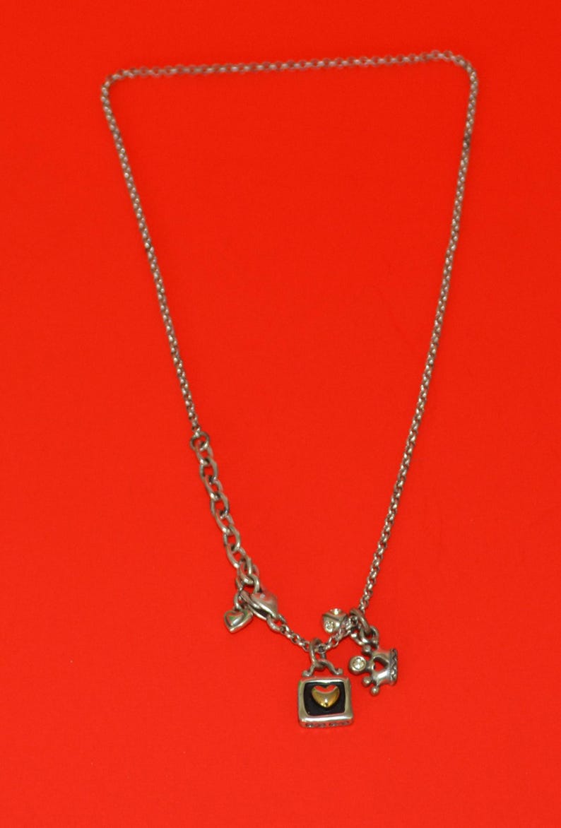 Jewelry-118/Brighton Necklace Heart 2Tone Silver image 15