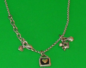 Jewelry-118/Brighton Necklace Heart 2Tone Silver - personal item, gift