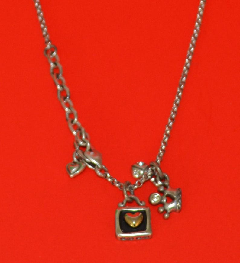 Jewelry-118/Brighton Necklace Heart 2Tone Silver image 17
