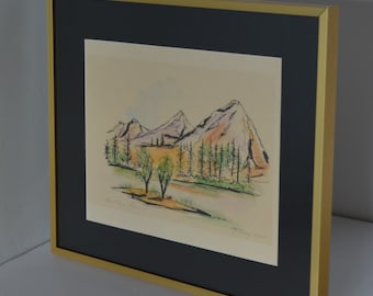 Art-Tathomy "Mountain Pass" Lithograph/Print, Signed-Limited Edition