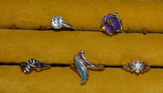 Jewelry-SKU#77-Rings-5 Rings; 3 Adjustable, 2 Siz… - image 12