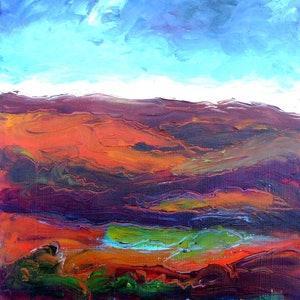 Tourbière piscine, Co Mayo, la peinture de paysage irlandais, en Irlande, irlandais cartes de voeux, cartes de l’Irlande, carte-cadeau irlandais, cadeau pour homme, à l’ouest de l’Irlande