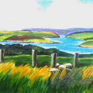 Broad Bay, Co Mayo Irlanda, paesaggio irlandese, carte regalo irlandese, made in Irlanda, Costiera, vista sul mare, ad ovest dell'Irlanda, modo Atlantico selvaggio