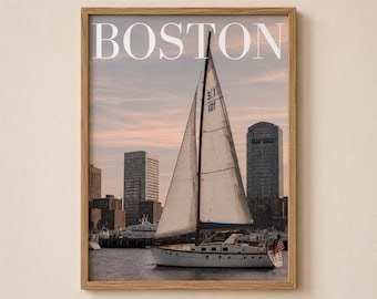Boston Sailboat Poster | Rolled Posters