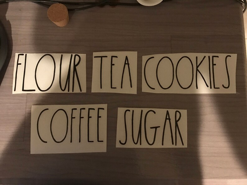 Inspired Rae Dunn Font Decals Etsy