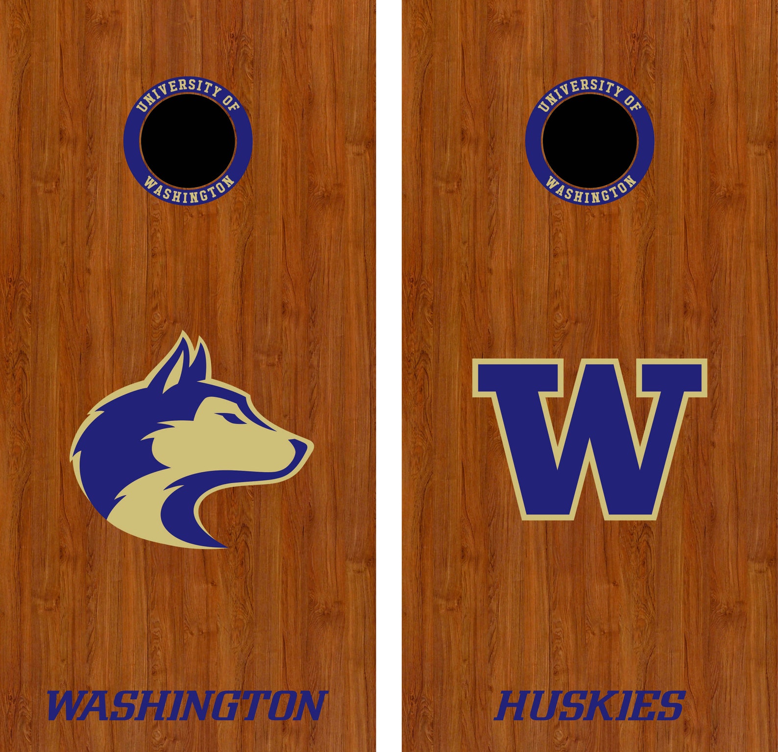 Custom college cornhole decals Please leave note to seller Etsy