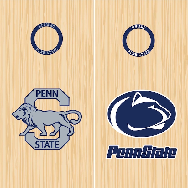 Custom college cornhole decals Please leave note to seller which decals.            PLEASE READ DESCRIPTION!