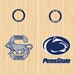 Custom college cornhole decals Please leave note to seller which decals.            PLEASE READ DESCRIPTION! 