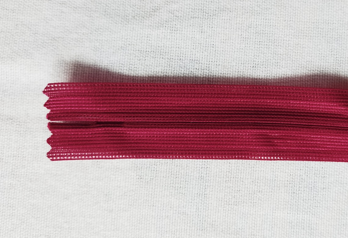 Opti Zip Rosso, 18 "/ 46CM, Grosso Plastica Denti, Closed End, Intorpidire 5 - Foto 5