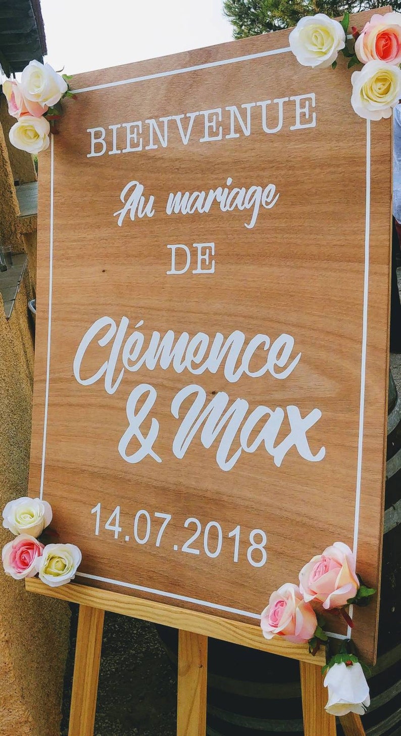 Destination Mariage Et Plus Si Affinités Panneau de bienvenue en bois personnalisable panneau mariage | Etsy