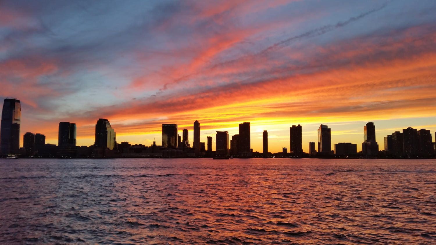 Jersey City at Sunset C.fall 2014 Etsy