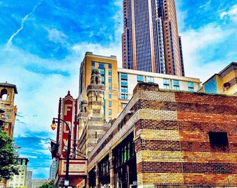 O mais alto de Atlanta com Fox Theatre