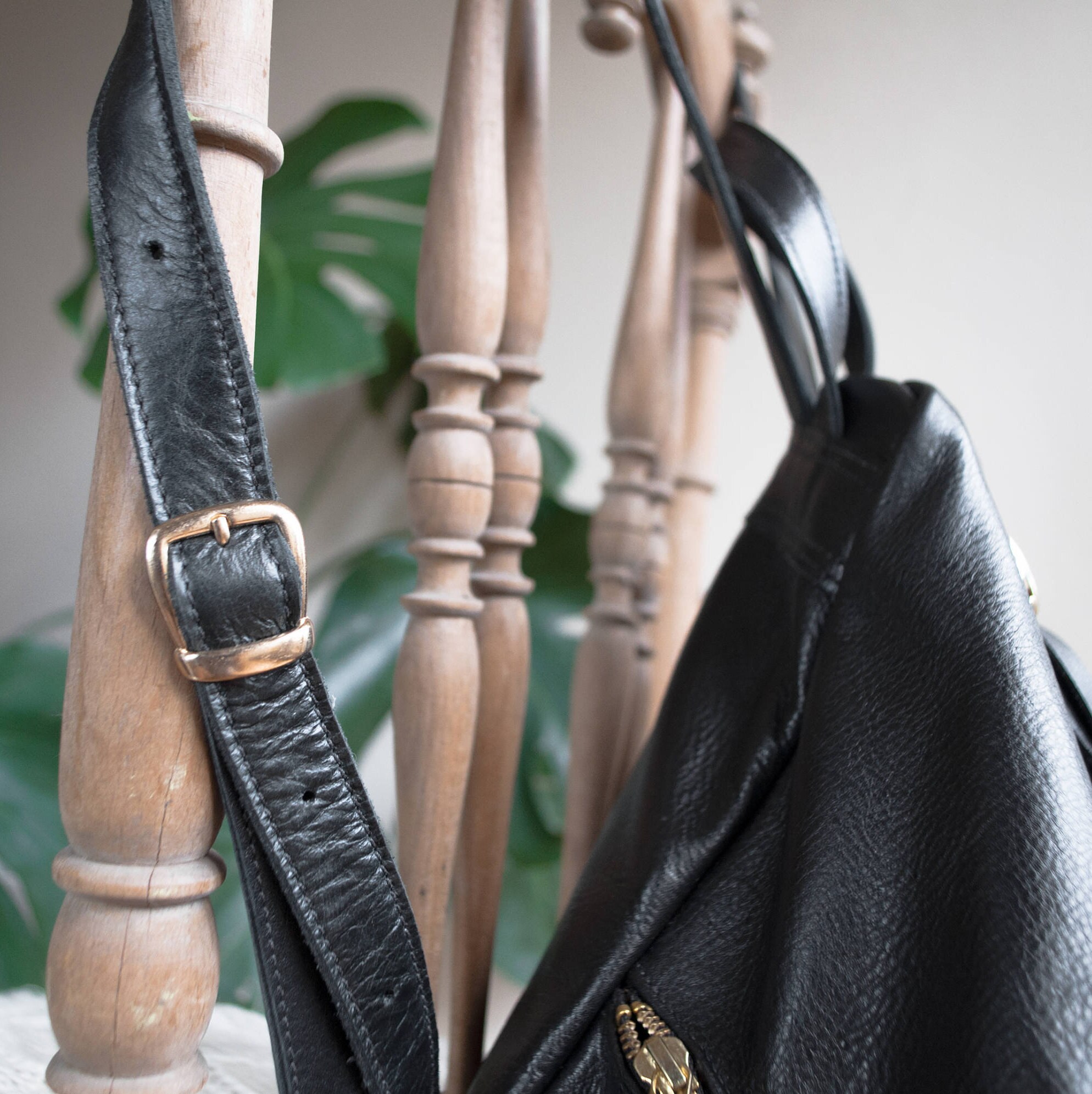 Fringe leather backpack purse Woman Black leather backpack Etsy