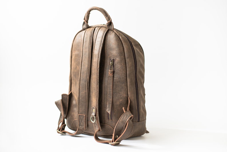 Leather laptop backpack Leather backpack man Vintage brown leather backpacks Distressed leather backpack Designer laptop bag