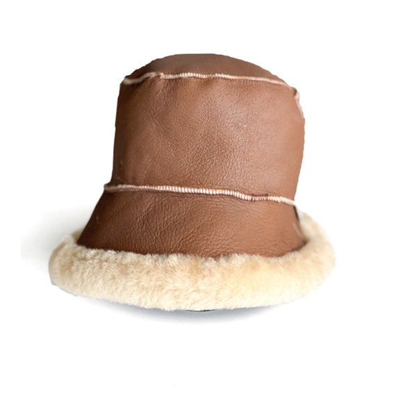 Winter Bucket Hat Woman Shearling 