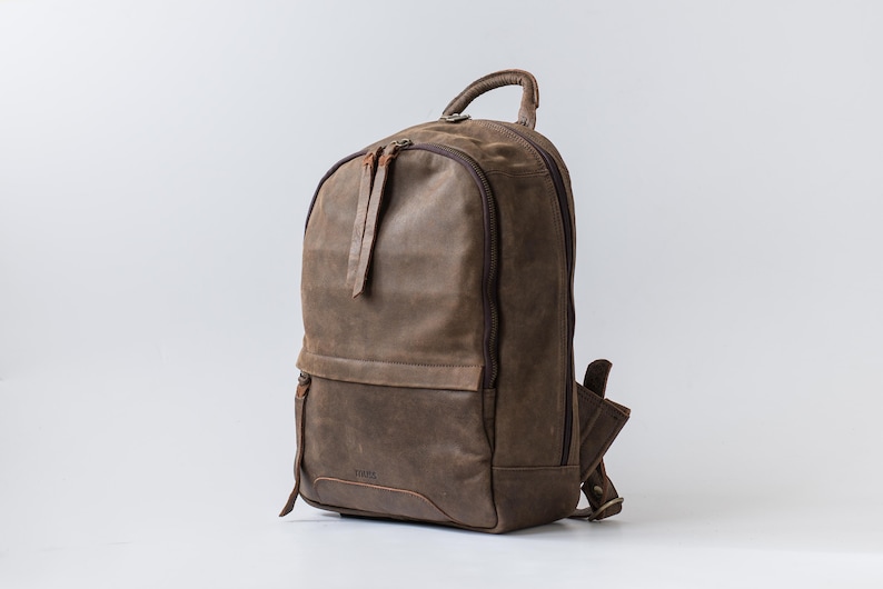 Leather laptop backpack Leather backpack man Vintage brown leather backpacks Distressed leather backpack Designer laptop bag