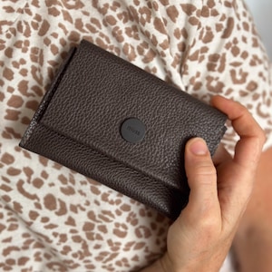 Leather Coin Purse for Woman Full Grain leather handmade wallet