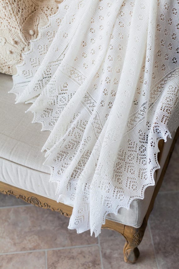 elegant soft wool baby shawl