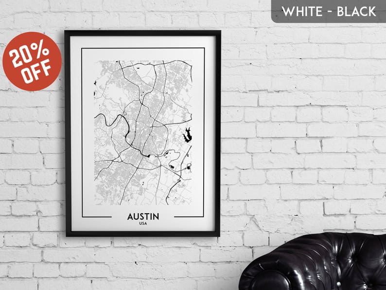 AUSTIN map print, poster, map of Austin, Austin printable, road map artwork, Austin map poster, town map wall artwork, push poster, Texas, United states of america photograph regarding Printable Map of Austin referred to as AUSTIN map print, poster, map of Austin, Austin printable, highway map artwork, Austin map poster, town map wall artwork, generate poster, Texas, United states