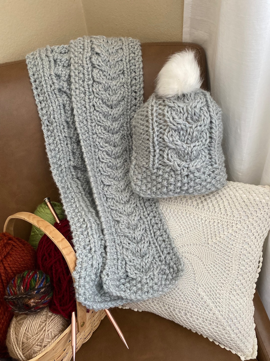 Chunky Scarf and Hat Gift Sets Etsy UK