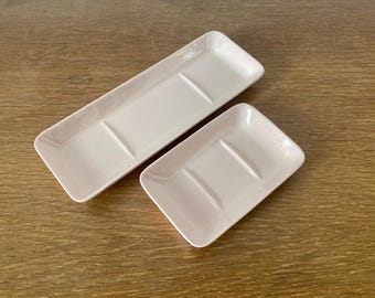 Vintage French soap dish from Sarreguemines, Digoin
