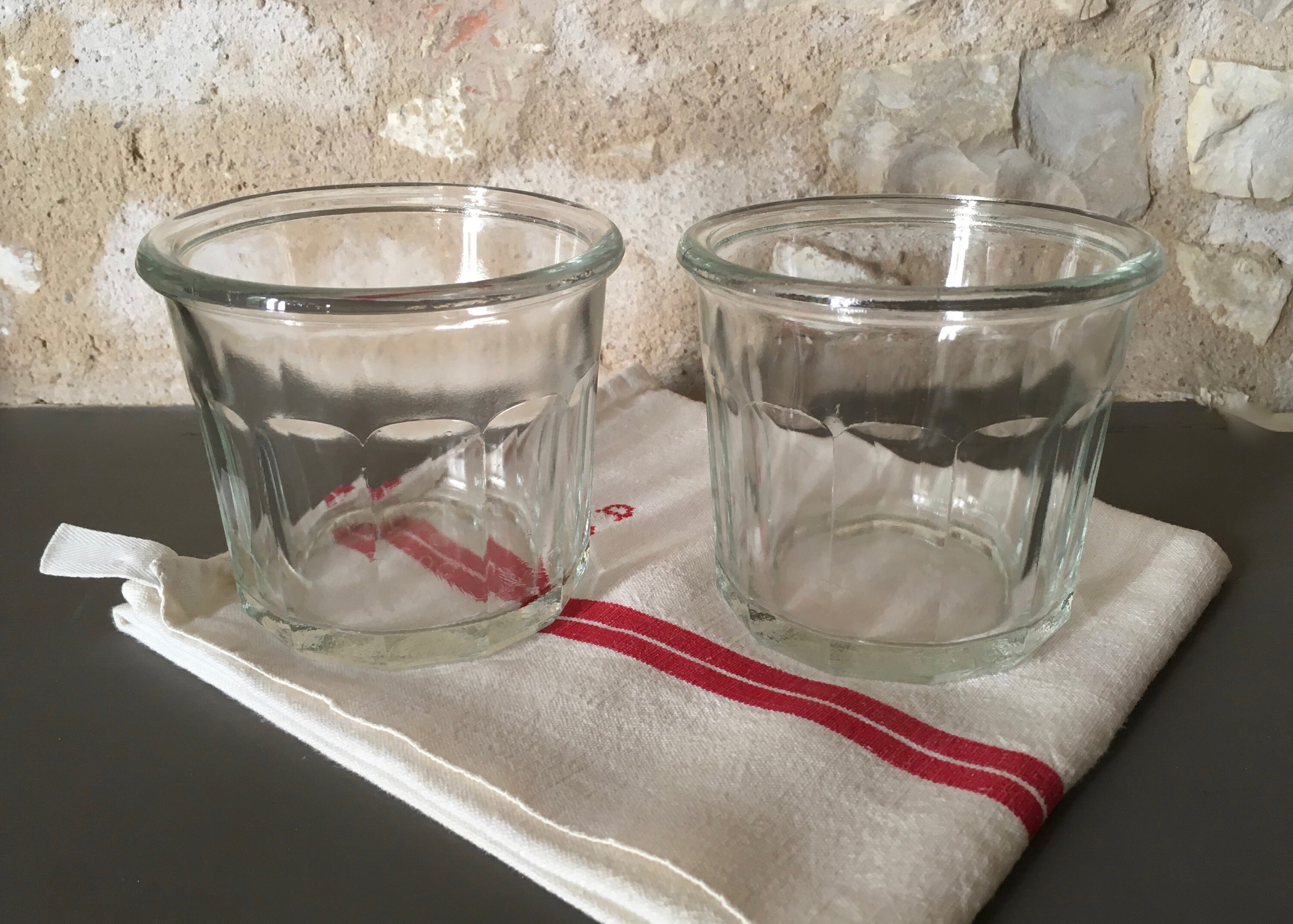Pots à Confiture 500 Ml Anciens French Vintage Marmelade Jam Glasses